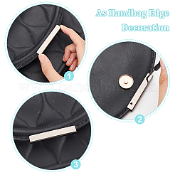 24 комплект 3-х цветных пряжек из цинкового сплава для декоративных краев сумок FIND-WR0006-52