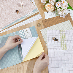 12 pieza de pegatinas de pared de papel de 6 estilos&nbsp;DIY-GA0008-10