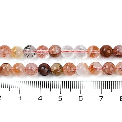 Натуральный гематоидный кварц / нитки из железистого кварца G-U026-A09-6mm