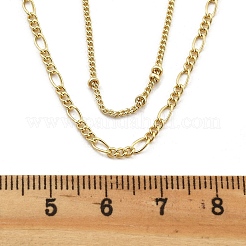 Латунные двухслойные ожерелья NJEW-D302-53G