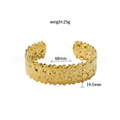 Geflochtene Armreifen aus Edelstahl 304&nbsp;FS-WG028A4-01