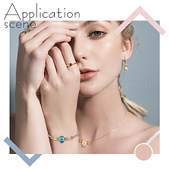 60 шт. двухцветные долговечные полые латунные бусины с покрытием&nbsp;KK-PH0003-24