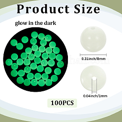 100 шт. нити синтетических светящихся камней&nbsp;G-SP0001-44B