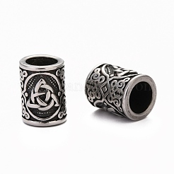 Европейские бусины из нержавеющей стали 304 STAS-K199-05AS