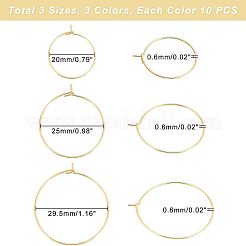 90 шт. 9 стиля фурнитуры для сережек из нержавеющей стали 304 и хирургической нержавеющей стали 316L STAS-UN0032-03