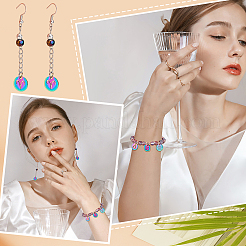 12 шт. радужные цветные ионно-покрытие (IP) 201 подвески из нержавеющей стали&nbsp;STAS-UN0032-35