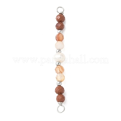 Граненые круглые натуральные смешанные драгоценные камни и картофельный натуральный культивированный пресноводный жемчуг бусины-соединители подвески&nbsp;PALLOY-JF03532