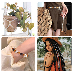 300 шт. 6-х цветные крашеные бусины из натурального дерева&nbsp;WOOD-PA0001-11