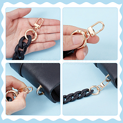2 шт. 2 стиля акриловых витых цепных ручек для сумок&nbsp;HJEW-UN00071