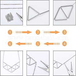 304ステンレスチューブビーズ  ステンレス鋼色  15~30x3mm  穴：2.5~2.8mm  200個/箱&nbsp;STAS-UN0018-80P