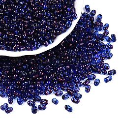 Perline di vetro dipinte a spruzzo picasso&nbsp;SEED-T006-04-7