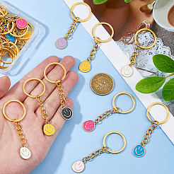 35 шт. 7 стильных эмалевых брелока из сплава&nbsp;KEYC-DC00057