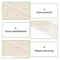 10 ярд хлопковой кружевной бахромы с кисточками DIY-GO0001-20