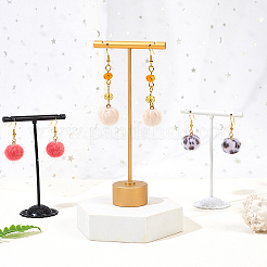 DIYダングルピアス作成キット  丸いぬいぐるみ生地で覆われたチャームを含む  フェイクミンクのファーで覆われたペンダント付き  真鍮のピアスフック  304ステンレススチール丸カン  ミックスカラー  256個/箱&nbsp;DIY-PH0001-16