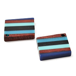 Pendentifs en résine opaque et bois de noyer&nbsp;RESI-E050-09