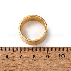 201 широкополосное кольцо из нержавеющей стали RJEW-K252-02E-G