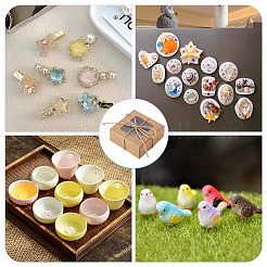 20 шт. складные упаковочные коробки из крафт-бумаги с видимым окном&nbsp;CBOX-TA0001-17