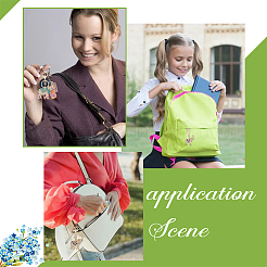 2 шт. 2 цвета милый слон эмалированный брелок со стразами KEYC-WR0001-39