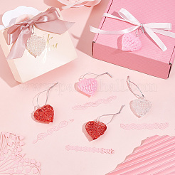 14 шт. 3-х стилевая подвеска в виде сердца из матового стекла GLAA-PH0001-71