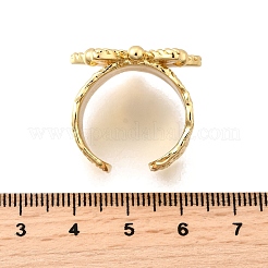 Латунные манжеты для женщин RJEW-F183-02A-G