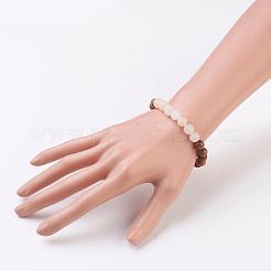 Деревянные бисером браслеты простирания BJEW-JB03203
