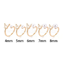 Бабочка латунная ракушка чашка колышек кольца настройки KK-T076-21G