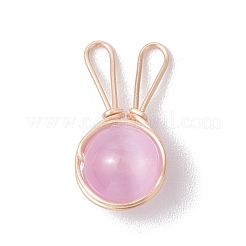 Латунные подвески в виде кролика PALLOY-TA00236-01