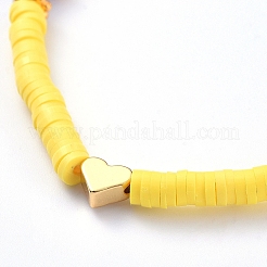 Браслеты из бисера ручной работы из полимерной глины хэйши BJEW-JB05077-02