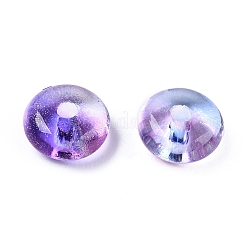 Гальванопокрытие прозрачные цвета радуги стеклянные бусины SEED-T007-03C