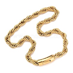 Ожерелья из цепочек из нержавеющей стали 304 толщиной 10 мм&nbsp;NJEW-C099-07A-G