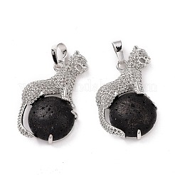 Кулоны из натуральной лавы G-E389-19P