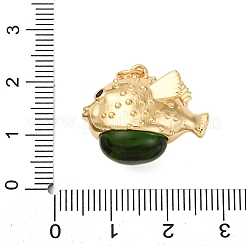 Латунные микро проложить кубического циркония подвески&nbsp;KK-U058-24G