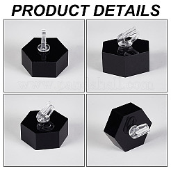 Акриловые держатели для колец&nbsp;RDIS-WH0020-02A-02