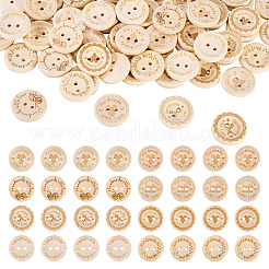 200 шт. деревянные пуговицы 8 стилей&nbsp;BUTT-TA0001-34