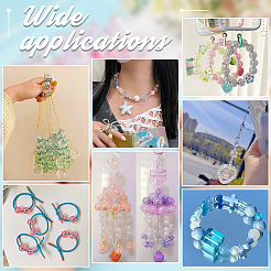 72шт 12 стиля УФ-покрытие прозрачные акриловые бусины TACR-PH0001-57C