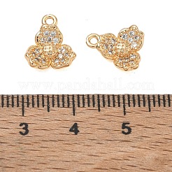 Ciondoli in ottone zirconi chiari micro pavé&nbsp;CU-CBAB0CF-20G