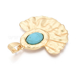 Синтетический бирюзовые большие кулоны&nbsp;PALLOY-N179-62MG