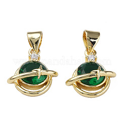 Латунные микро проложить кубического циркония подвески ZIRC-N039-238