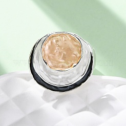 Кольца из цинкового сплава и эмали для женщин&nbsp;RJEW-M101-01C-G