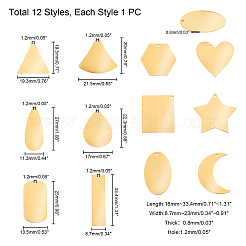 Подвески из нержавеющей стали 304 STAS-UN0016-19G