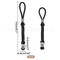 Нейлоновый парашютный шнур ручной работы для мужчин HJEW-WH0043-66AS-02