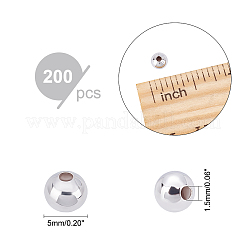 200 шт. латунные круглые бусины-разделители&nbsp;KK-PH0003-73A