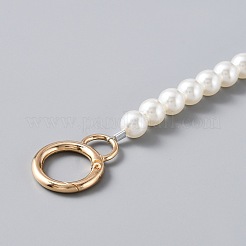 Ремешок для сумки с жемчугом и бисером PURS-WH0001-26A-G