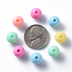 Непрозрачные акриловые бусины&nbsp;X-MACR-S370-C10mm-M1