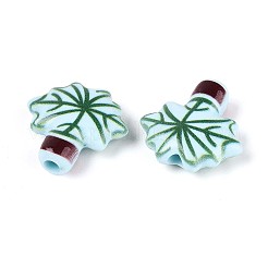 Печатные непрозрачные акриловые бусины&nbsp;OACR-N152-12A