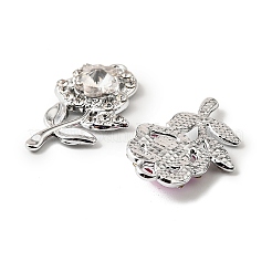 Подвески со стразами из сплава с ультрафиолетовым покрытием FIND-A054-02S