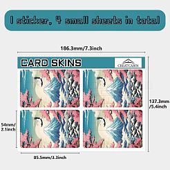 ПВХ пластиковые водонепроницаемые наклейки для карт DIY-WH0432-158