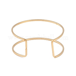 Ионное покрытие (ip) 304 нержавеющая сталь полые открытые манжеты браслеты для женщин&nbsp;LS-BJEW-S155-04G