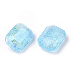 Cabochon di strass di vetro in stile chiaro di luna craquelé&nbsp;RGLA-J018-A-IO