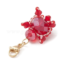 Украшения из подвесок из стеклянных бусин черепаха&nbsp;HJEW-MZ00025